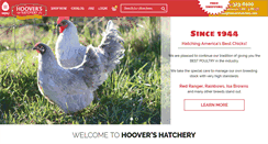 Desktop Screenshot of hoovershatchery.com